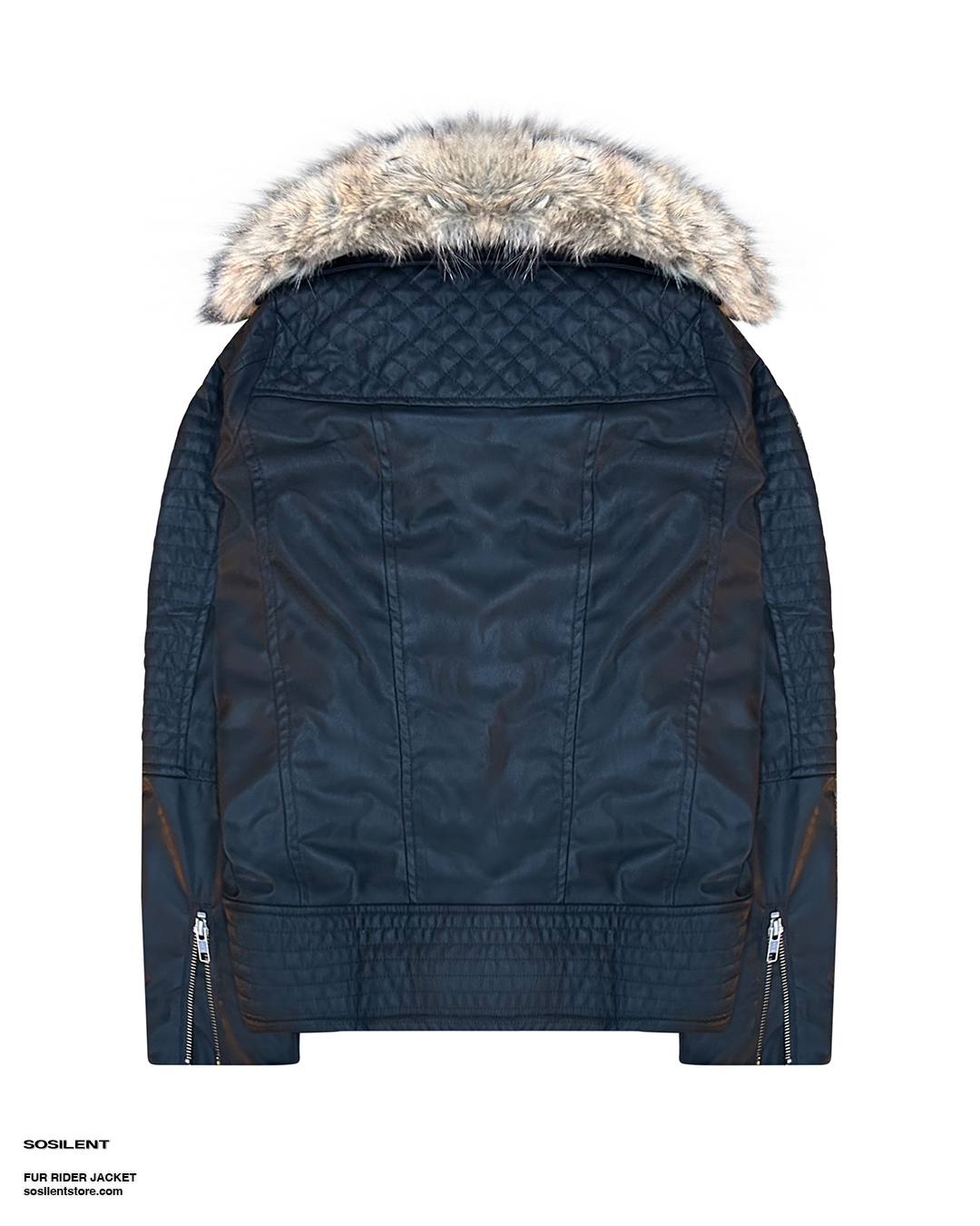 Acne Studios Ofox Fluffy Faux Fur Jacket in Black | FWRD